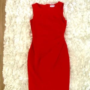 Red starburst Calvin Klein dress size 4